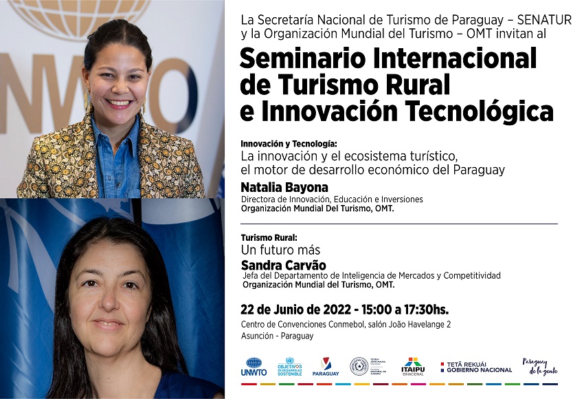Organización Mundial del Turismo y SENATUR invitan a Seminario Internacional en Paraguay